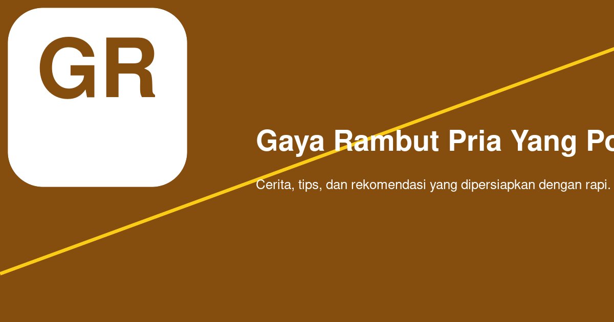 Ilustrasi undercut rapi dengan potongan samping pendek dan atas panjang